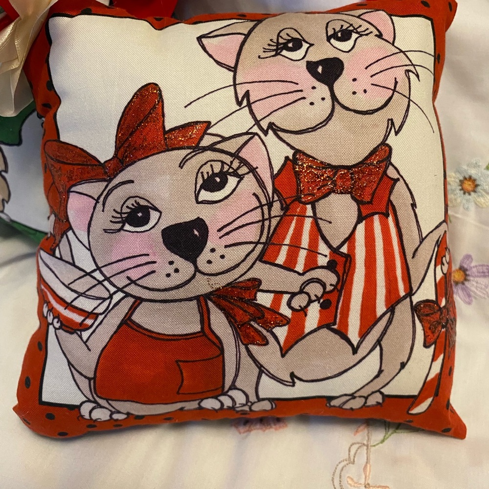 Cat pillows, for cat lovers. Bundle of 2.